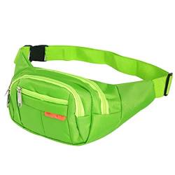 TABKER Umhängetasche Damen Unisex Waist Men Women Travelling Phone Money Pouch Banana Bags Female Belt Bag (Color : Green) von TABKER