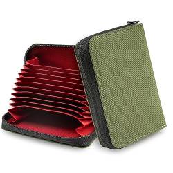 TACTICAL GEEK PC1 EDC Geldbörse 11 Fach Nylon Kreditkartenhüllen für Kreditkarten, Leichte Reißverschluss Wallet Minimalistische Brieftasche für Herren und Damen, mit Münzfach von TACTICAL GEEK