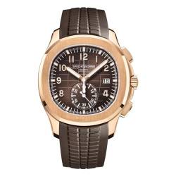 TACTO Specht&Sohne Herren-Quarzuhren für Herren, Chronograph-Anzeige, wasserdicht, 42 mm, Stahl, Sportuhren, leuchtendes Gummiband, wasserdicht, analoge Armbanduhr, rose gold, Armband von TACTO