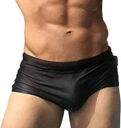 TADDLEE Herren badebekleidung sexy badehose bikini brett surf shorts boxer-badeanzug m fit taille 31-33 zoll schwarz von TADDLEE