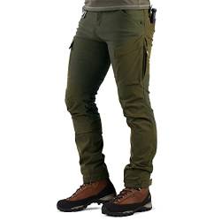 TAGART Scout Herren Outdoorhose, Wanderhose mit Membran, S - 4XL, Bequeme Wanderhose, Jagdhose mit Belüftungssystem, 9 Taschen, wasserdichte und elastische Regen-Cargohose von TAGART