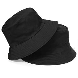 TAGVO Fischerhut Beideseitig Tragen Damen Große Bucket Hat XXL Sonnenhut Outdoor Unisex 100% Baumwolle Faltbar Sommerhut Eimerhut Für Kopf 58-64 von TAGVO