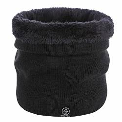 TAGVO Winter Halsschlauch Herren Loop Winterschal Warme Gesichtsmaske Verdickte Fleece Futter Schal Schlauchtuch Winddichte Kreisschlaufenschals für Herren & Damen von TAGVO