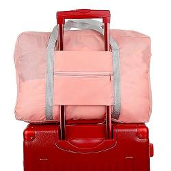 Airlines Persönliche Gegenstände Tasche Reise Duffel Bag Untersitz Faltbare Handgepäck für Frauen, rose von TAHUAON