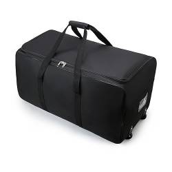Faltbare Reisetasche mit Rollen, 120 l, Schwarz, Farbe A von TAHUAON