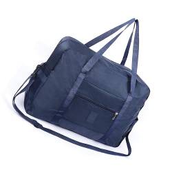 Kabinentasche 45 x 35 x 20 cm, groß, faltbar, Reisetasche, Tragetasche, Handgepäck für Damen und Herren, 30 l, Blau, Farbe A von TAHUAON