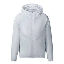 Outdoor-Ventilatorjacke, Klimaanlage, Klimaanlage, für den Sommer, hohe Temperaturen, grau, XXXXL von TAHUAON