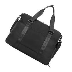 Reisetasche / Sporttasche, wasserabweisend, für Übernachtung und Wochenender, mit starkem Schultergurt, Nassfach und Trolleyhülle, Farbe A von TAHUAON