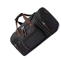 Reisetasche für Herren Segeltuch Übernachtung Tasche Wochenende Tasche, Farbe A von TAHUAON
