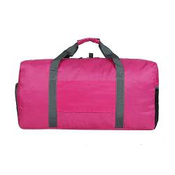 Reisetaschen für Damen, leichte Reisetasche, große Reisetasche, faltbare Gepäcktasche, Turnbeutel mit mehreren Taschen, 65 l (Rosa), Farbe A von TAHUAON