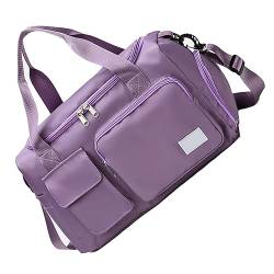 Sport Turnbeutel für Damen Herren, Duffle Bag mit Schuhfach, Wochenend-Reisetasche Übernachtungstasche mit Trolley-Hülle, wasserdichte leichte Holdall Taschen Trocken, Farbe A von TAHUAON