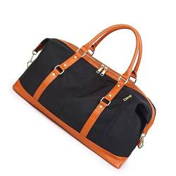 Weekend Bags for Women,Large Travel Carry On Duffel Tote Bag Overnight Flight Bag Canvas Travel Holdall, Farbe A von TAHUAON