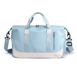 Weekender Tasche für Frauen Übernachtungstasche mit Schuhfach, Reisetasche Reisetasche Carry On Bag, blau von TAHUAON