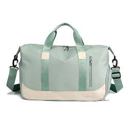 Weekender Tasche für Frauen Übernachtungstasche mit Schuhfach, Reisetasche Reisetasche Carry On Bag, grün von TAHUAON