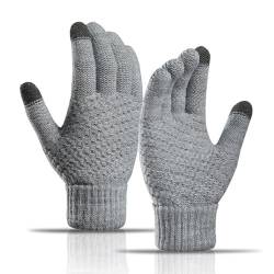 TAIHE Handschuhe Damen, Winterhandschuhe Touchscreen Handschuhe, Strick Fingerhandschuhe, Sport Warm und Winddicht Damenhandschuhe von TAIHE