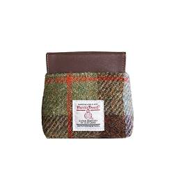 TAILORMAP Harris Tweed Geldbörse Lippenstiftbeutel, Wolle, PU-Leder, tragbare Kosmetiktasche für Damen, Amazonas, Kunst von TAILORMAP