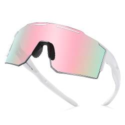 TAISYANGHAO Sportbrille-Sonnenbrille Herren-Damen-Fahrradbrille-Sunglasses men-Polarisiert-Schnelle Brille,UV400-Schutz, Leichter, langlebiger TR90-Rahmen, Hartschalen-Etui (C10) von TAISYANGHAO