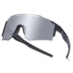 TAISYANGHAO Sportbrille-Sonnenbrille Herren-Damen-Fahrradbrille-Sunglasses men-Polarisiert-Schnelle Brille,UV400-Schutz, Leichter, langlebiger TR90-Rahmen, Hartschalen-Etui (C13) von TAISYANGHAO