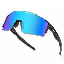 TAISYANGHAO Sportbrille-Sonnenbrille Herren-Damen-Fahrradbrille-Sunglasses men-Polarisiert-Schnelle Brille,UV400-Schutz, Leichter, langlebiger TR90-Rahmen, Hartschalen-Etui (C4) von TAISYANGHAO