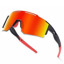 TAISYANGHAO Sportbrille-Sonnenbrille Herren-Damen-Fahrradbrille-Sunglasses men-Polarisiert-Schnelle Brille,UV400-Schutz, Leichter, langlebiger TR90-Rahmen, Hartschalen-Etui (C5) von TAISYANGHAO