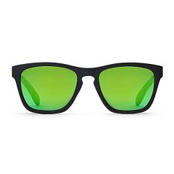 TAKE A SHOT Holz-Sonnenbrille Herren Polarisiert Grün Verspiegelt Klein Schwarz Eckig UV-400 Sportliche Herren Sonnenbrille Holz Rechteckig MERMAID 2.0 von TAKE A SHOT