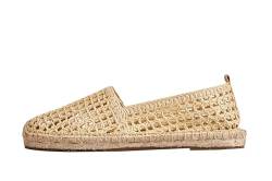 TALAMANTRA Damen Schuhe |Sommerschuhe Damen |Damen Schuhe | Espadrilles For Damen | Flache Schuhe Für Damen | Espandrillos Damen | Women's Espadrille Shoes | Damen Espadrilles Sommer |Natural EU 37/38 von TALAMANTRA