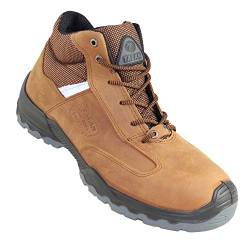 TALAN Outdoor 318 S3 Sicherheitsschuhe Arbeitsschuhe Bauschuhe hoch Braun, Größe:42 EU von TALAN