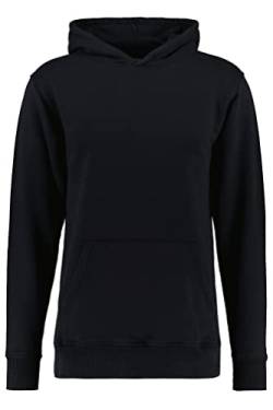 TALLFITS The Tall Hoodie, Extra-Langer Herren Kapuzenpullover in Tall Passform aus hochwertiger Bio Baumwolle, Made in Portugal (S Tall, Regular, Schwarz) von TALLFITS