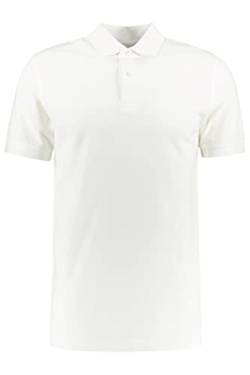TALLFITS The Tall Piqué Polo by, Extra-langes Poloshirt für Herren in Tall-Passform aus 100% Bio-Baumwolle, Made in Portugal (L Tall, Modern Fit, Weiß) von TALLFITS