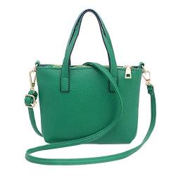 TAMALLU Bag Damen Mode Handtasche Einfarbig Umhängetasche Tote Damen Umhängetasche(Grün) von TAMALLU Bag