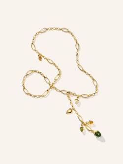 Tamara Comolli Halskette Necklace Mikado Delicate 51 Cm 'Rainforest' With Diamond Pavé 'Rainforest' Mit Diamant Pavé 18k Gelbgold gold von TAMARA COMOLLI