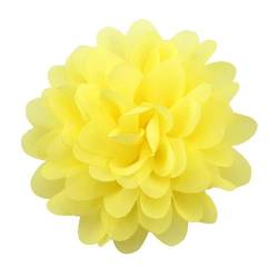 TAMUNI 10 * 11 CM 6 stücke Gold Chiffon Tuch Blume Anstecknadel Abzeichen Blume Corsage Satin Blume/rose Anstecknadel Brosche Pin Für Frauen Braut von TAMUNI