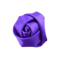 TAMUNI 35 * 9 cm 10 Stück schwarze kleine silberne Satin-Blumen-Reversnadel-Abzeichen-Blumen-Corsage Satin-Blumen-/Rosen-Reversnadel-Brosche für Frauen Braut von TAMUNI