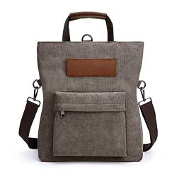 TAN.TOMI Handtasche Rucksack Damen 2 in 1, Canvas Rucksacktasche Damen Groß Handtasche Damen, Mehrzweck Damen Rucksack für Arbeit, Büro, Einkaufen, Shopper Reisen im Freien. von TAN.TOMI