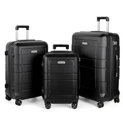 TAN.TOMI Koffer Set, Koffer Handgepäck, Hartschalenkoffer Trolley Koffer Handgepäck, Reisekoffer mit Rollen, Koffer mit TSA Schloss, Zahlenschloss Teleskopgriff, Kofferset für Reisen Geschäft von TAN.TOMI