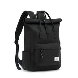 TAN.TOMI Laptop Rucksack, Rucksack Laptop Tasche 15,6 Zoll, Rucksack Damen und Herren weit öffenbar, Rolltop Rucksack wasserdicht, Backpack Daypack für Schule, Fahrradfahren, Freizeit und Reise. von TAN.TOMI