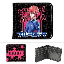 TANSHOW Blue Lock Geldbörse Kann Kreditkarten Bargeld Burable Clutch Anime Geldbörse für Männer Frauen aufnehmen (Chigiri Hyoma3) von TANSHOW