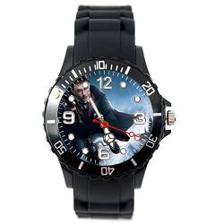 TAPORT® Unisex Uhr Analog Quarzwerk mit Silikon Armband Harry Potter Schwarz Rund von TAPORT