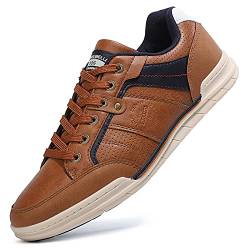 TARELO Sneaker Herren Freizeitschuhe Mode Schuhe Braun 43 von TARELO SINCE 1986