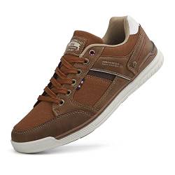 TARELO Sneaker Herren Freizeitschuhe Mode Schuhe Braun 46 von TARELO SINCE 1986