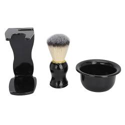 Bartpflege-Set, Bürstenhalter, Seifenschale, Haar-Bart-Rasierbürsten-Set, Taschen-Bartbürste mit Halter und Seifenschale, Styling-Set für die Haarreinigung für Männer von TARSHYRY