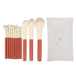 Make-up-Pinsel-Set, Lidschatten-Pinsel-Make-up-Pinsel-Set, Lidschatten-Rouge-Make-up-Pinsel,12 Stück Tragbare Weiche Borsten mit Umschlagtasche für Unterwegs von TARSHYRY