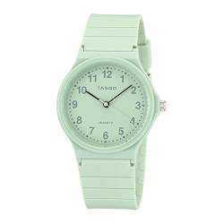 Damen Minimalistische Mode Armbanduhr, Klassische Damen Quarz Leicht Lesbar Uhr, Dünne/Ultraleicht Wasserdicht Uhren für Frauen Studenten Mädchen Kleid Casual, T129green von TASGO