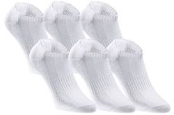 TASTIQ | Sneaker Socken Damen und Herren | Sneakersocken aus Baumwolle im 6er Pack | Weiß - Gr. 35-38 von TASTIQ