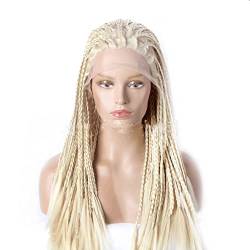Perücken Haar for Frauen Lace Front Blonde Zöpfe Perücke Natürlich aussehende mittellange Perücke Schönheit for Party von TAYGUM