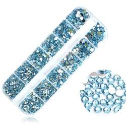 3D Nagel Kristall Strasssteine Flache Rückseite Klare Nagel Juwelen Steine ​​für Nägel Kunst Dekor Nagel Nagelkristalle von TAZIZI