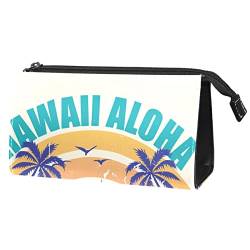 Geschenke für Männer Frauen Make-up Taschen Kulturbeutel Kleine KosmetiktaschenAloha Summer Ocean Islands Hawaii von TBOUOBT