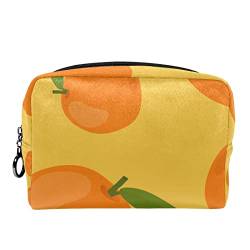 Kosmetiktaschen Make-up-Taschen für Frauen, kleine Make-up-Taschen ReisetaschenCartoon Frucht Orange von TBOUOBT