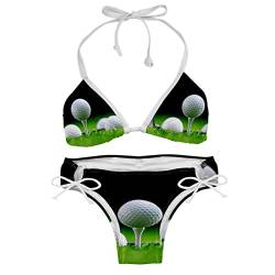 TBOUOBT Damen Zweiteilige Bikini Badeanzüge Bademode Badeanzüge,Golfmodern von TBOUOBT