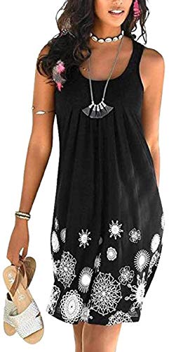 TBSCWYF Damen Sommerkleid Lose Casual Kleid Rundkragen Strandkleid Kleider MiniKleid Damen Spitze Strandkleid Badeanzug Bedecken Pareos Kimono Cardigan Strandkleid Boho Transparent Strandponcho von TBSCWYF